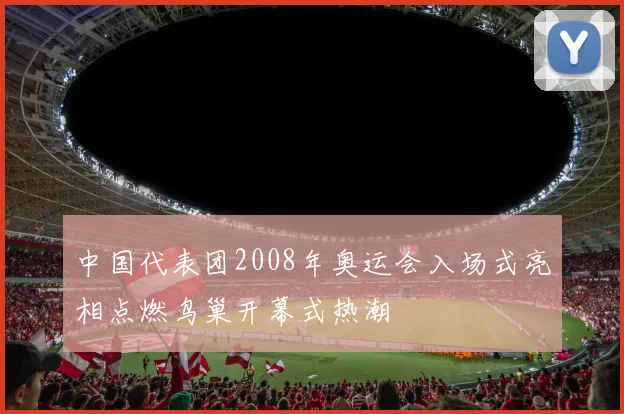 中国代表团2008年奥运会入场式亮相点燃鸟巢开幕式热潮